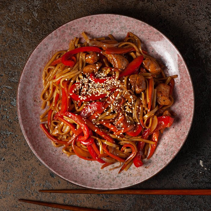 Удон с курицей