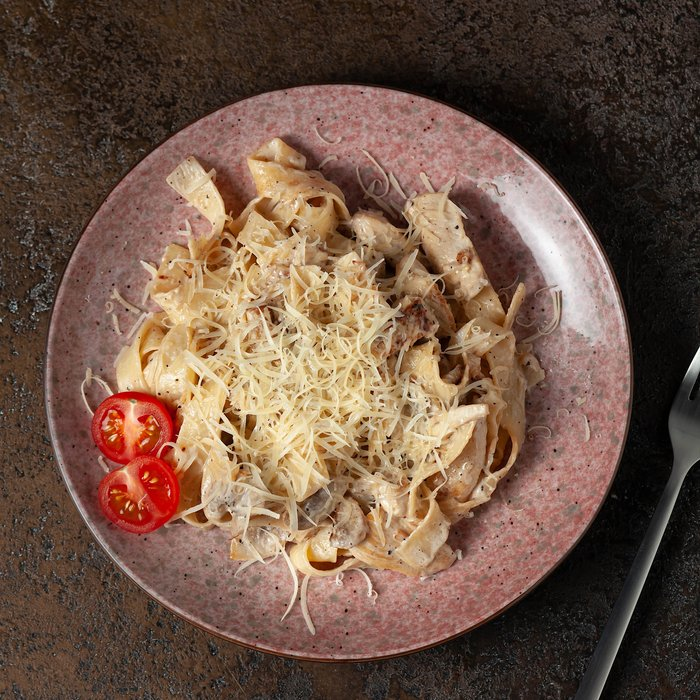 Фетучини с курицей