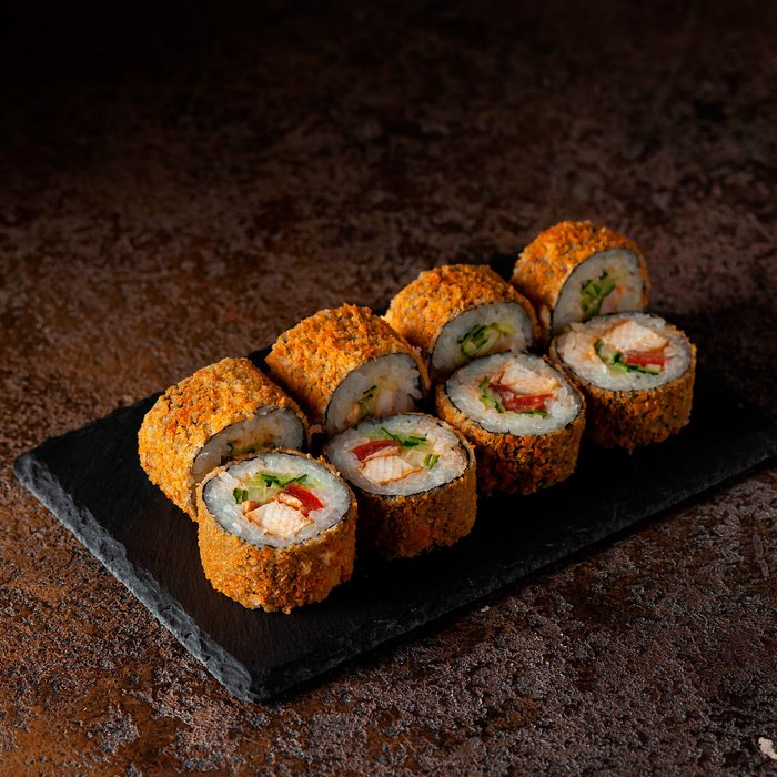 Цезарь с курицей темпура